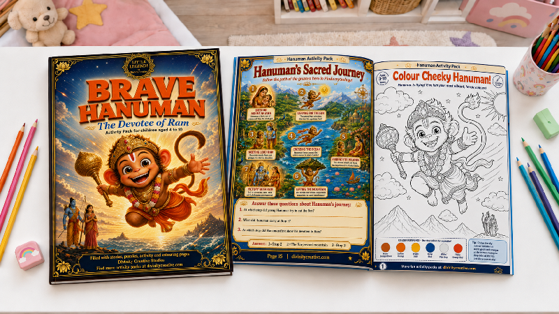 Brave Hanuman activity book