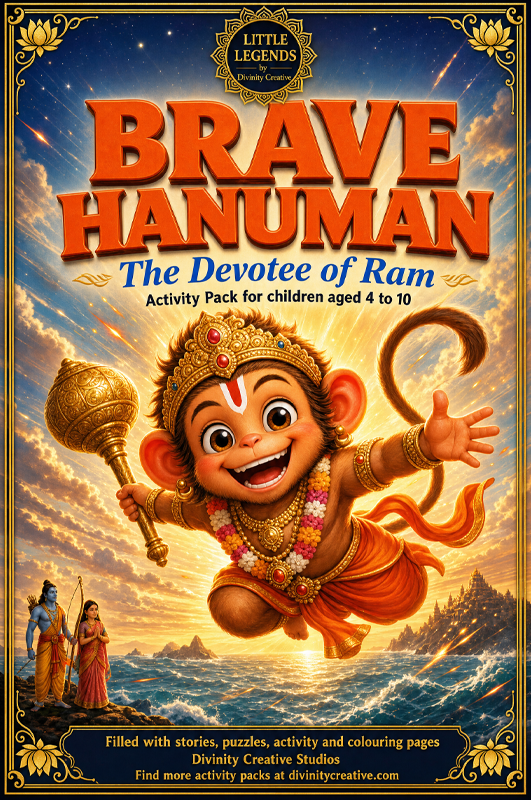 Brave Hanuman activity book cover