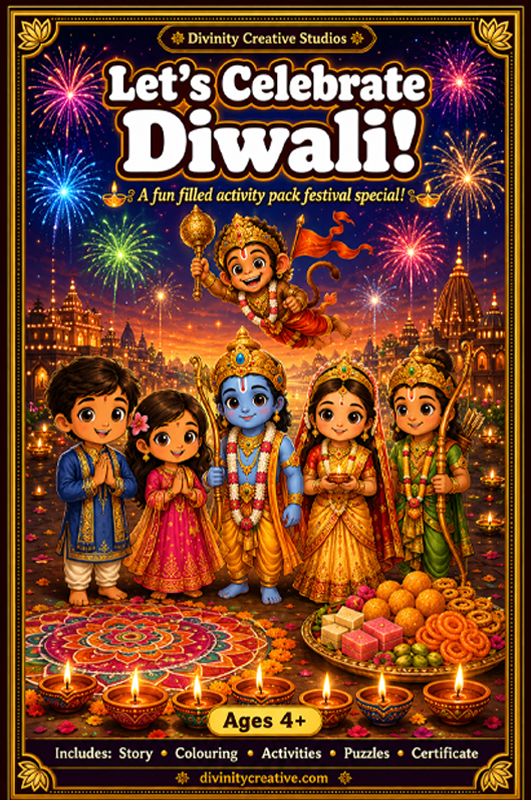 Let's Celebrate Diwali activity book cover