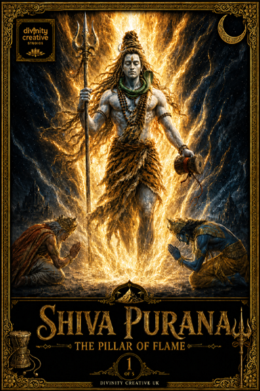 Shiva Purana The Pillar of Flame comic book cover