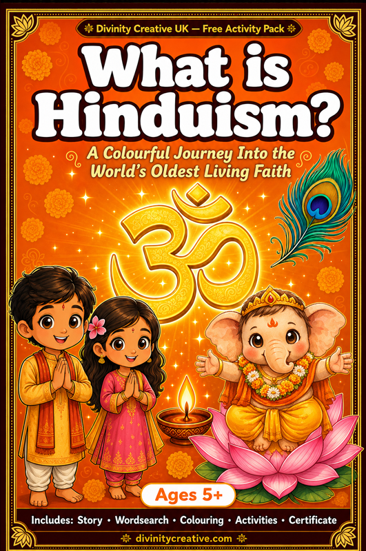 What is Hinduism activity book cover