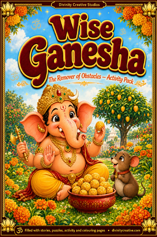 Wise Ganesha activity book cover