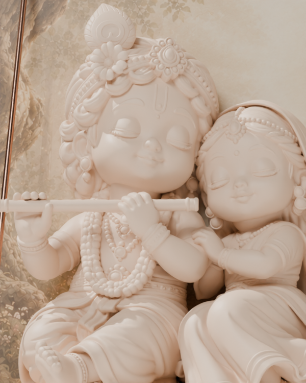 Radhe Krishna 3D Relief Frame