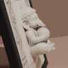 Ganesha "Aum Gam Ganapate Namaha" 3D Relief Frame
