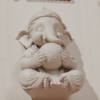 Ganesha "Aum Gam Ganapate Namaha" 3D Relief Frame